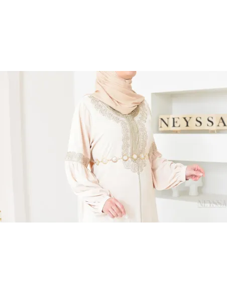 Damengürtel aus Metall, silber- oder goldfarben, mit Reliefmuster, verstellbar