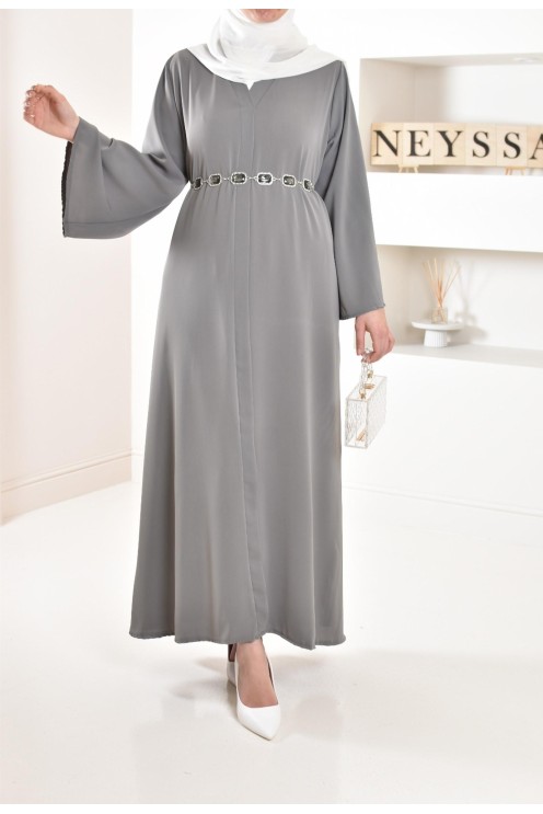 Ceinture pour caftan et robe à strass, avec chaîne ajustable, moderne et tendance