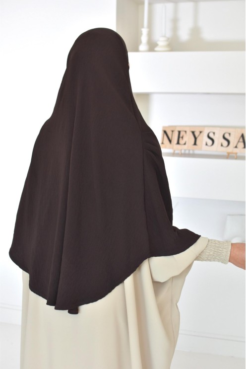 Long khimar rond fluide en jazz pas cher pour femme musulmane