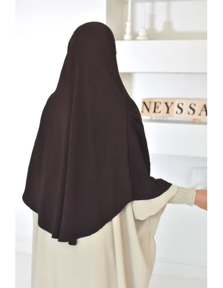 Long khimar rond fluide en jazz pas cher pour femme musulmane