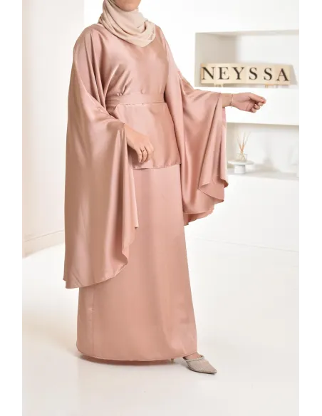 Ensemble papillon 2 pièces tunique papillon avec jupe style jilbab parfait pour femme voilée