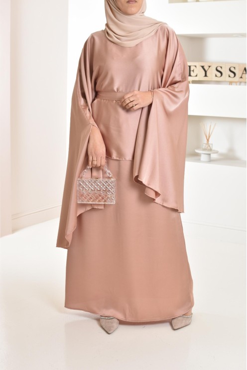 Ensemble papillon 2 pièces tunique papillon avec jupe style jilbab parfait pour femme voilée