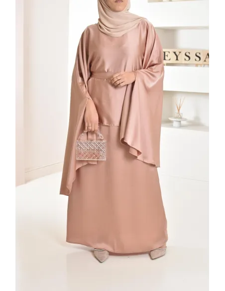 Ensemble papillon 2 pièces tunique papillon avec jupe style jilbab parfait pour femme voilée