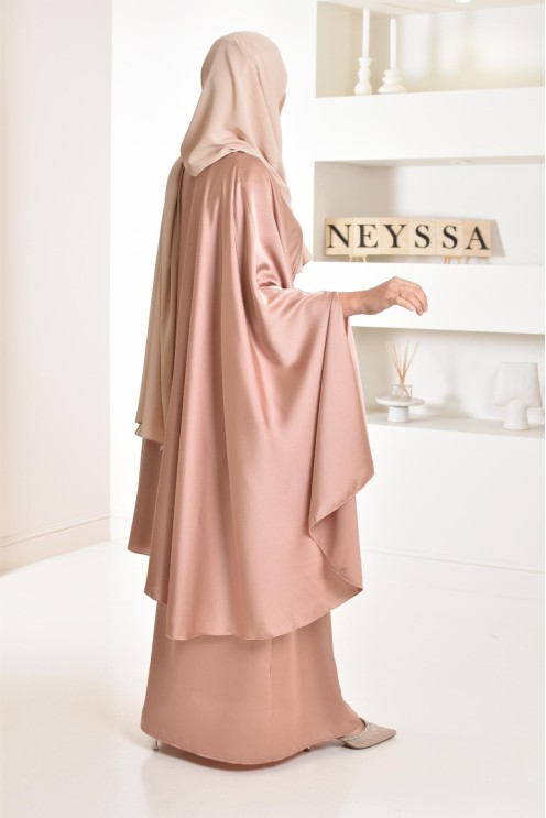 Ensemble papillon 2 pièces tunique papillon avec jupe style jilbab parfait pour femme voilée