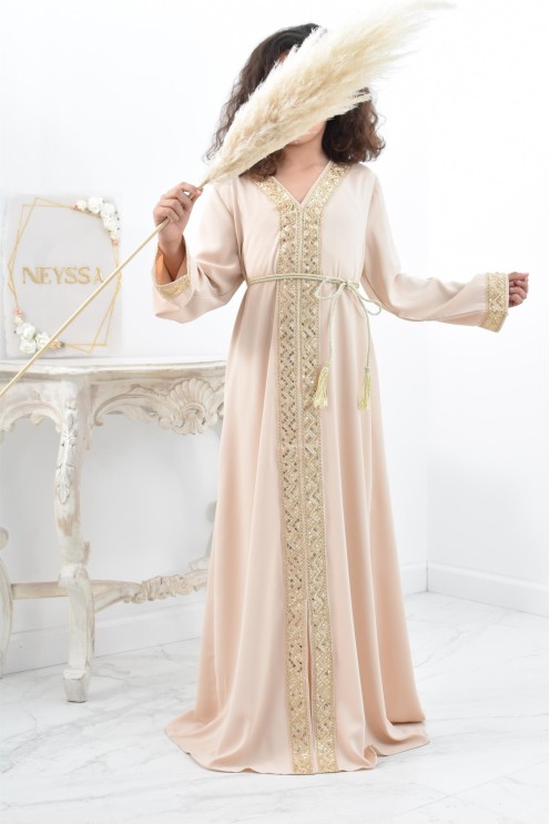 Robe Abaya style marocain pour mère et fille parfait pour l'Aïd