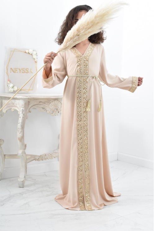 Robe Abaya style marocain pour mère et fille parfait pour l'Aïd