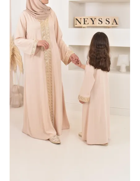 Robe Abaya style marocain pour mère et fille parfait pour l'Aïd