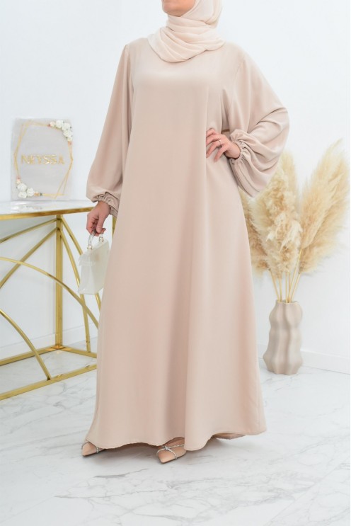 Abaya set with mastour apron for Muslim women