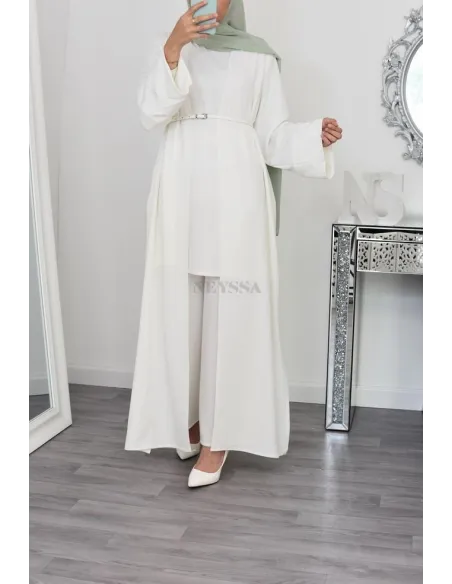 Ensemble kimono et pantalon modest fashion pas cher femme musulmane