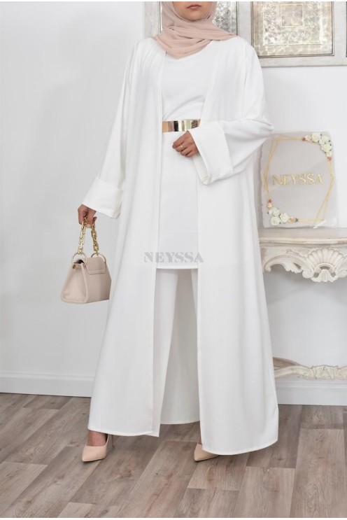 Ensemble kimono et pantalon modest fashion pas cher femme musulmane