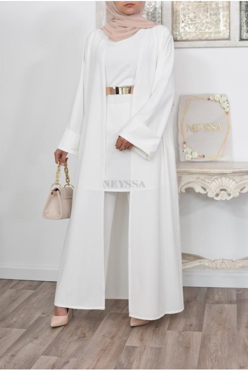 Ensemble kimono et pantalon modest fashion pas cher femme musulmane