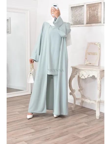 Ensemble kimono et pantalon modest fashion pas cher femme musulmane