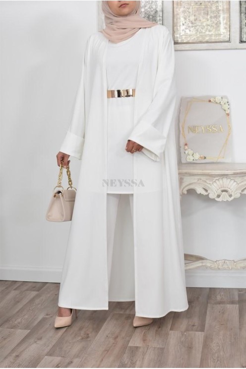 Ensemble kimono et pantalon modest fashion pas cher femme musulmane