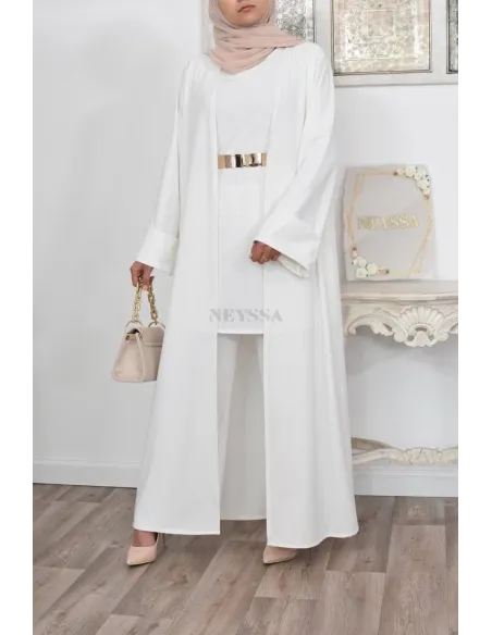 Ensemble kimono et pantalon modest fashion pas cher femme musulmane