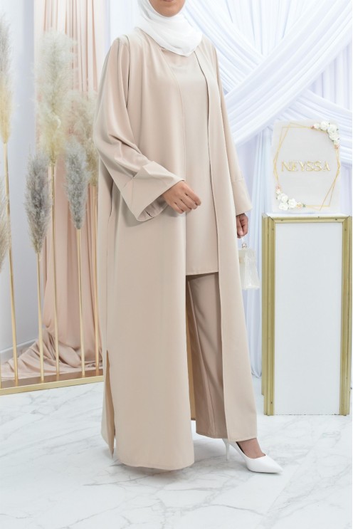 Ensemble kimono et pantalon modest fashion pas cher femme musulmane
