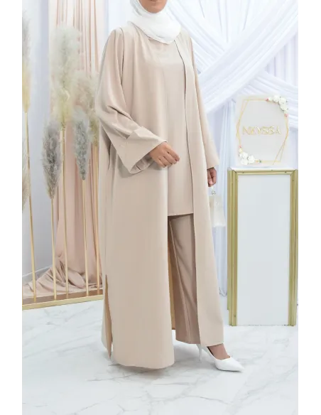 Ensemble kimono et pantalon modest fashion pas cher femme musulmane