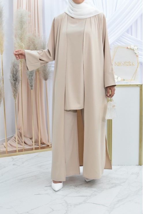 Ensemble kimono et pantalon modest fashion pas cher femme musulmane