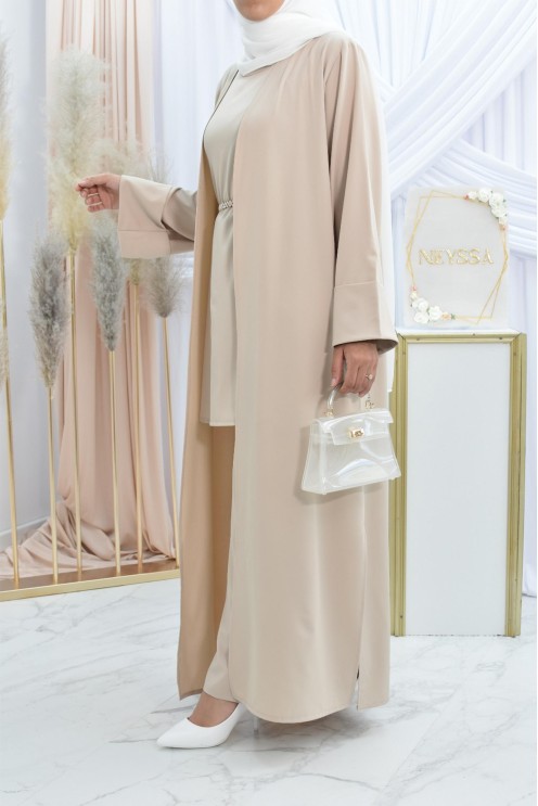 Ensemble kimono et pantalon modest fashion pas cher femme musulmane