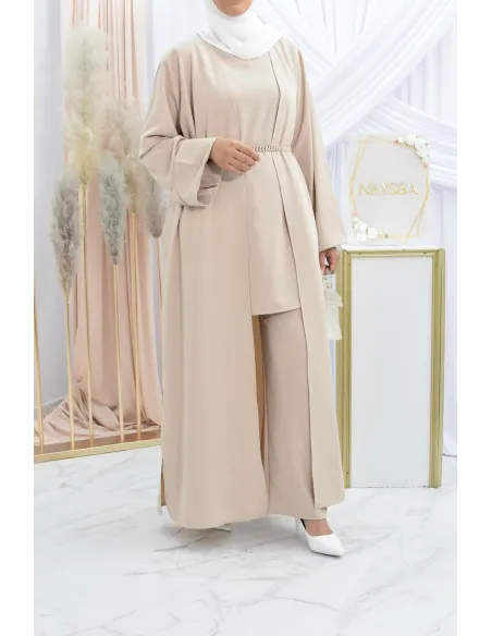 Ensemble kimono et pantalon modest fashion pas cher femme musulmane