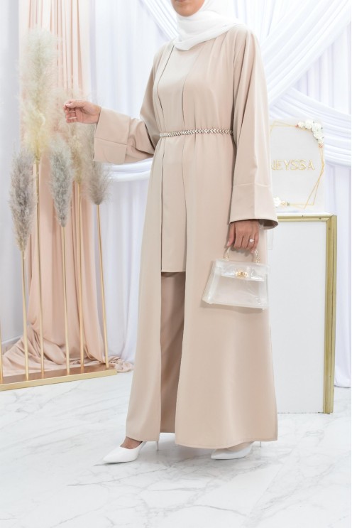 Ensemble kimono et pantalon modest fashion pas cher femme musulmane