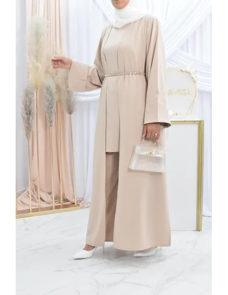 Ensemble kimono et pantalon modest fashion pas cher femme musulmane