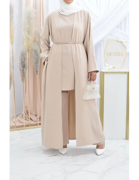 Ensemble kimono et pantalon modest fashion pas cher femme musulmane