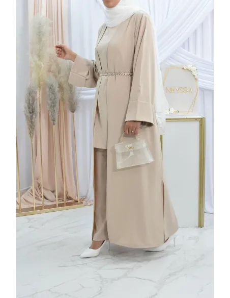 Ensemble kimono et pantalon modest fashion pas cher femme musulmane