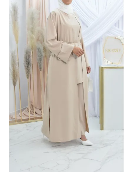 Ensemble kimono et pantalon modest fashion pas cher femme musulmane