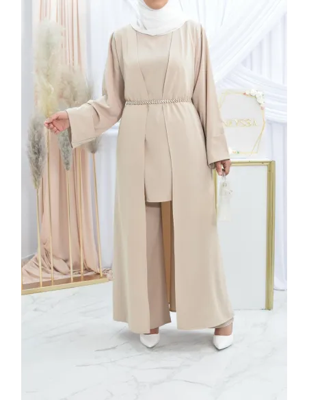 Ensemble kimono et pantalon modest fashion pas cher femme musulmane