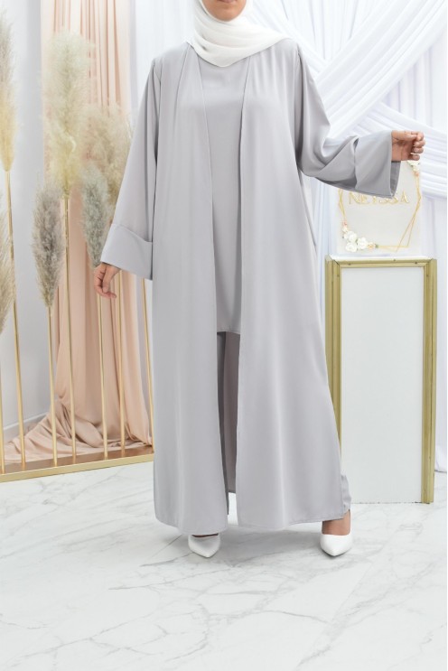 Ensemble kimono et pantalon modest fashion pas cher femme musulmane