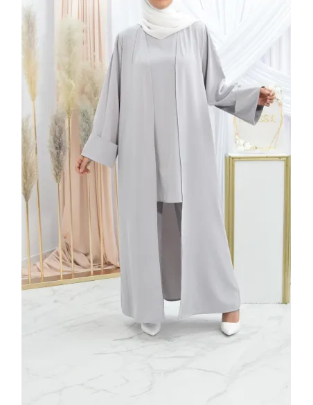 Ensemble kimono et pantalon modest fashion pas cher femme musulmane