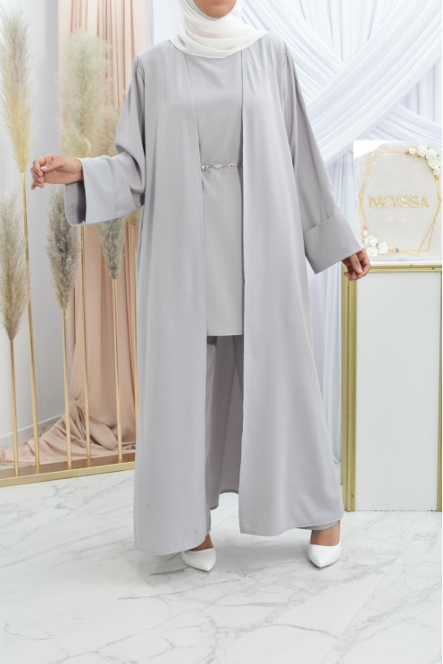 Ensemble kimono et pantalon modest fashion pas cher femme musulmane