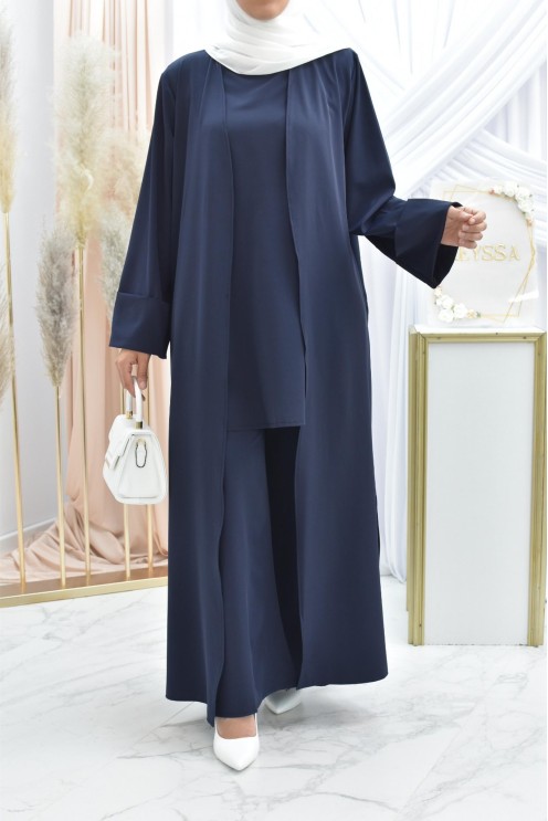 Ensemble kimono et pantalon modest fashion pas cher femme musulmane
