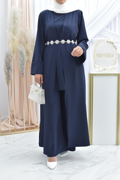 Ensemble kimono et pantalon modest fashion pas cher femme musulmane