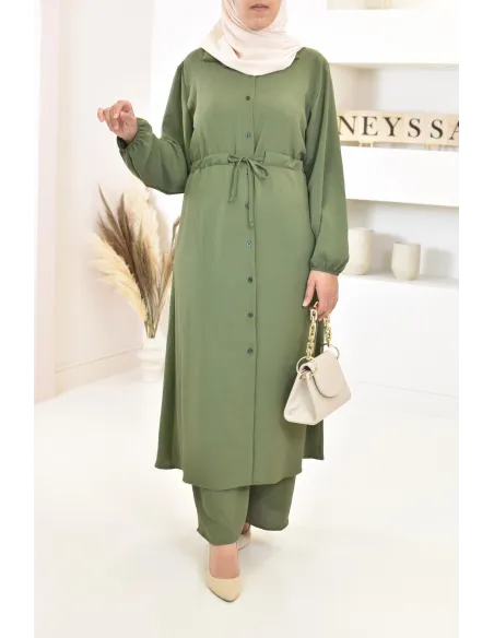 Classy and chic veiled woman top and bottom set with palazzo 