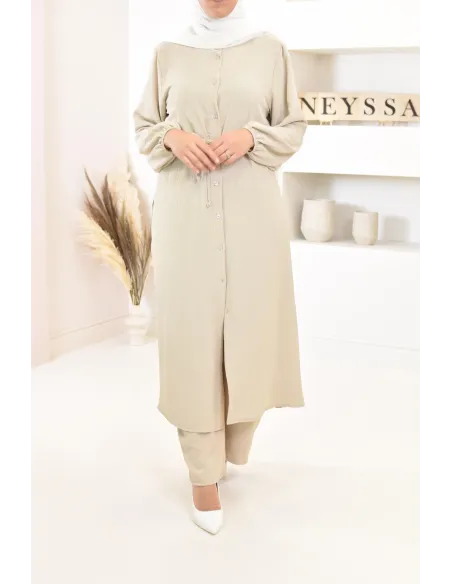 Classy and chic veiled woman top and bottom set with palazzo 