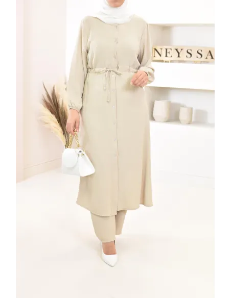 Classy and chic veiled woman top and bottom set with palazzo 