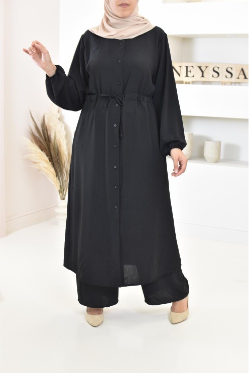 Classy and chic veiled woman top and bottom set with palazzo 