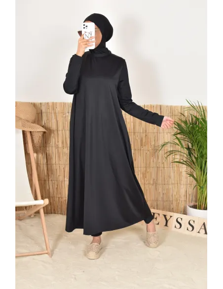 4-teiliger Burkini inklusive Kapuze und Hijab, perfekt für verschleierte Frauen