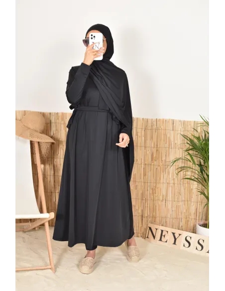 4-teiliger Burkini inklusive Kapuze und Hijab, perfekt für verschleierte Frauen