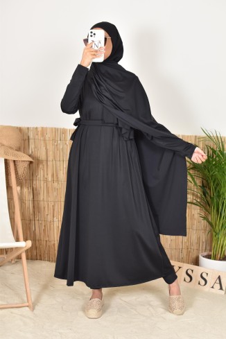 4-piece burkini including hood and hijab, perfect for veiled