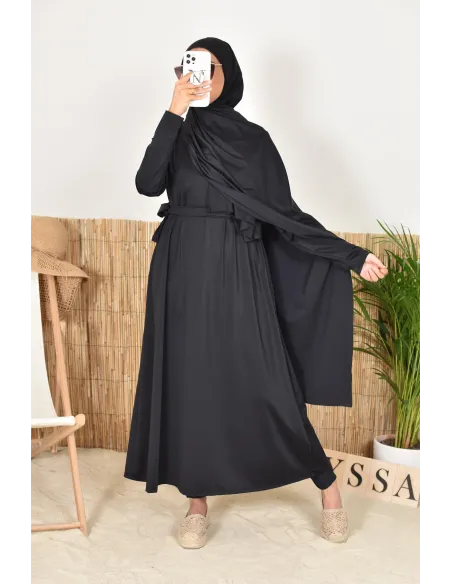 4-teiliger Burkini inklusive Kapuze und Hijab, perfekt für verschleierte Frauen