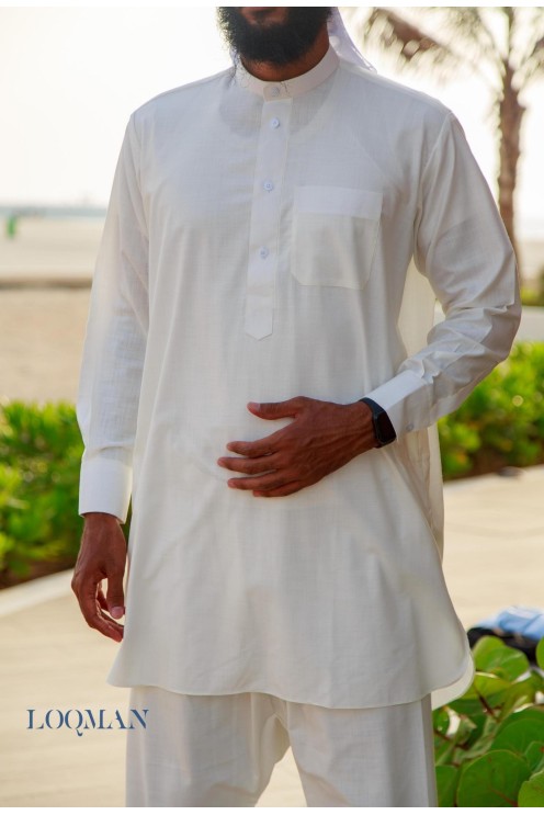 Cheap Pakistani 2-piece set by Loqman, ideal for praying