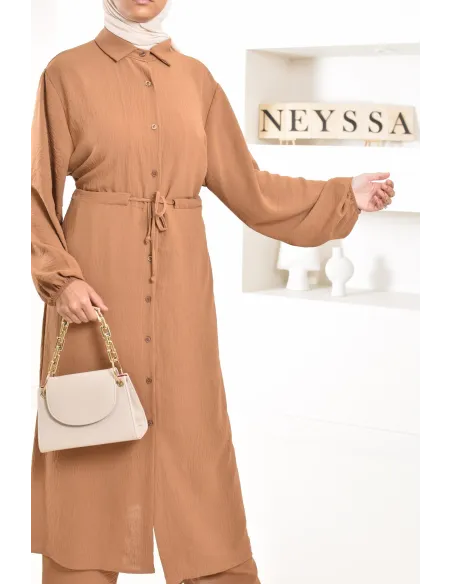 Classy and chic veiled woman top and bottom set with palazzo 