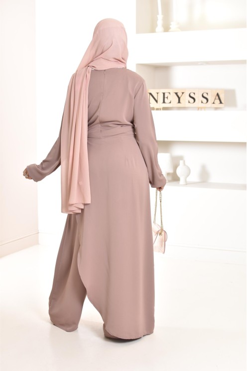 Combinaison femme 1 pièce tunique palazzo : idéale pour événements.