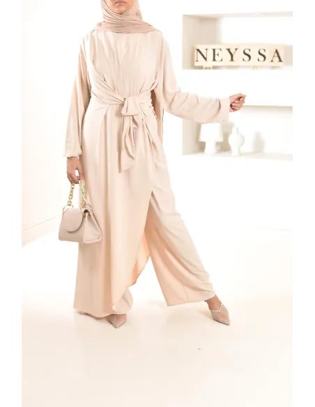 1-piece jumpsuit, tunic and integrated palazzo, ideal for events