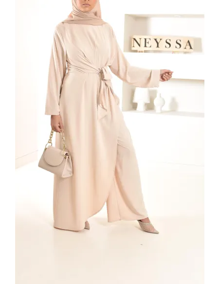 1-piece jumpsuit, tunic and integrated palazzo, ideal for events