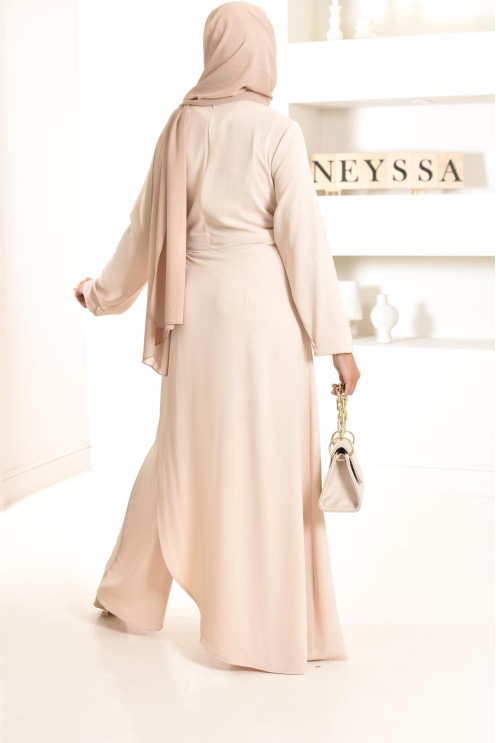 1-piece jumpsuit, tunic and integrated palazzo, ideal for events
