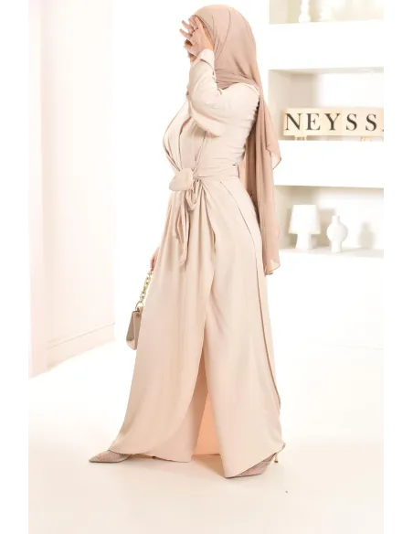1-piece jumpsuit, tunic and integrated palazzo, ideal for events