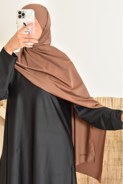 Hijab de burkini islamique bleu nuit parfait pour femme voilée musulmane